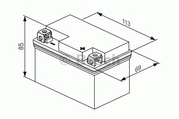BOSCH 0 986 122 602 Starter Battery